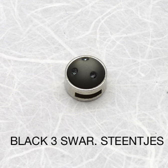 Black 3 swar.steentjes