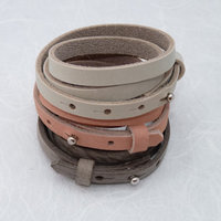 Bella Triple leren armband
